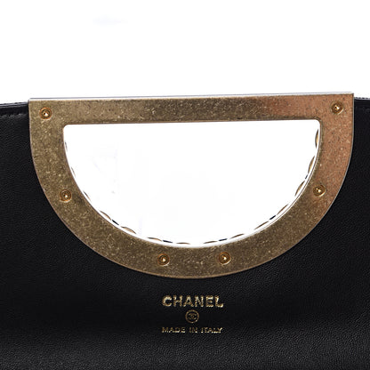 Chanel Grained Calfskin Small Chain Handle Clutch Black 7 of 7