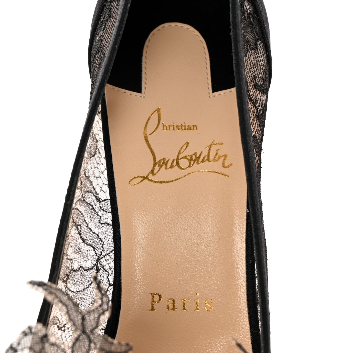 Satin Lace Delicatissima 85 Pumps 37.5 Black