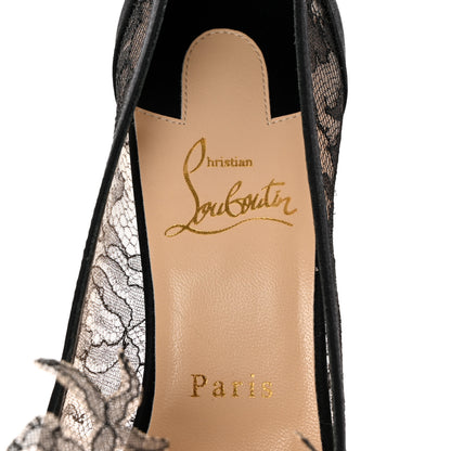 Christian Louboutin Satin Lace Delicatissima 85 Pumps 37.5 Black 7 of 10