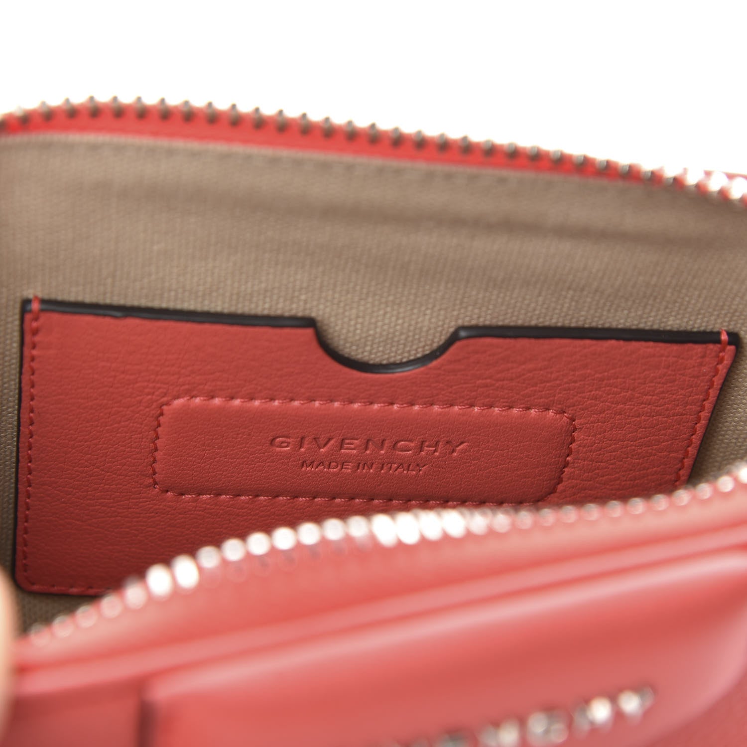 Givenchy Sugar Goatskin Nano Antigona Coral 8 of 9