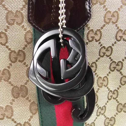 Gucci Monogram Web Large Jolie Tote Brown 9 of 9