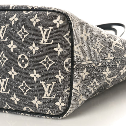 Louis Vuitton LOUIS VUITTON Denim Monogram Jacquard Neverfull MM Grey 9 of 10