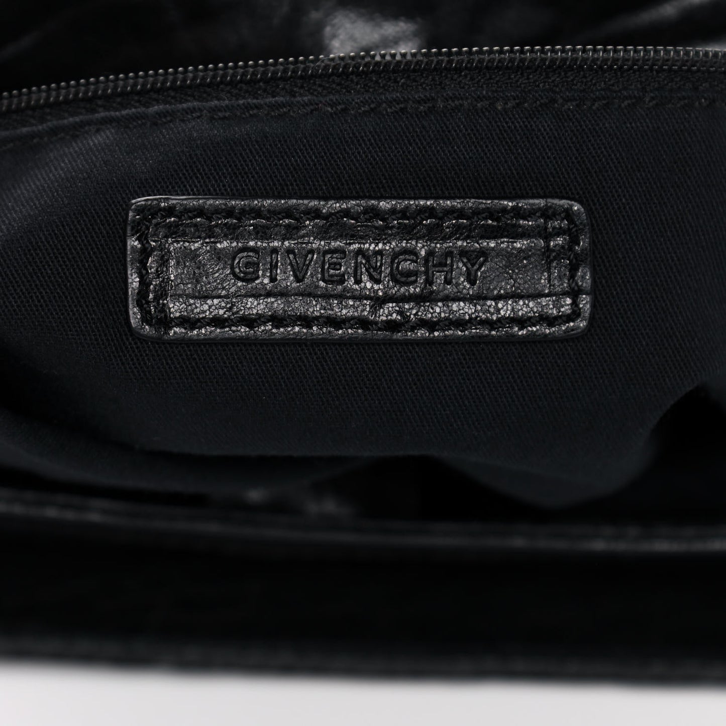 Pebbled Lambskin Melancholia Shoulder Bag Black