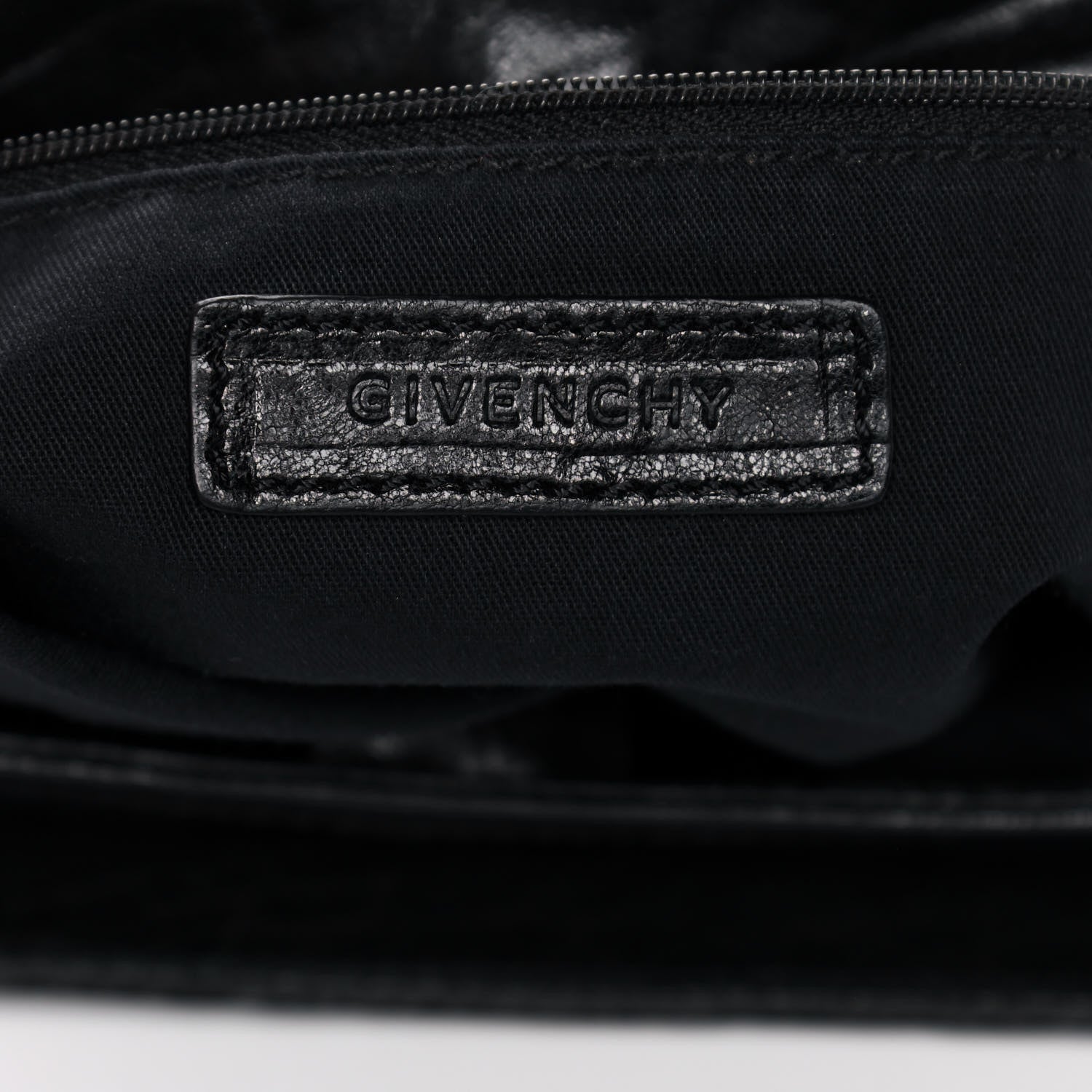 Givenchy Pebbled Lambskin Melancholia Shoulder Bag Black 5 of 10