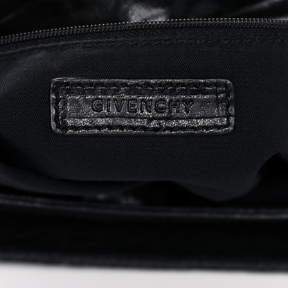 Givenchy Pebbled Lambskin Melancholia Shoulder Bag Black 5 of 10