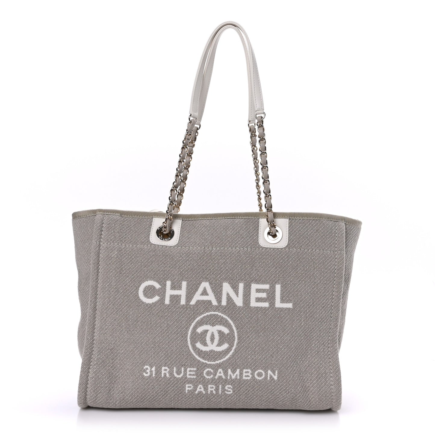 Mixed Fibers Small Deauville Tote Light Grey