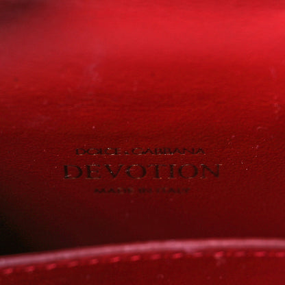 Dolce & Gabbana Smooth Calfskin Micro Devotion Satchel Red 6 of 10