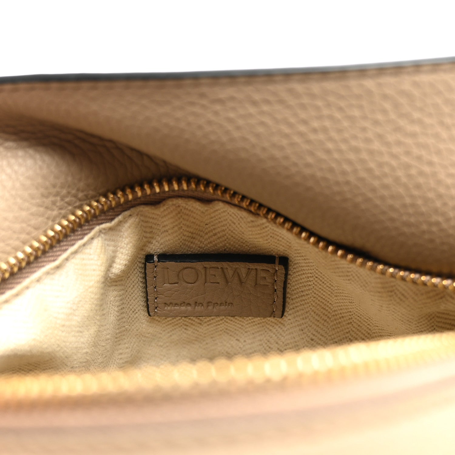 Loewe Grained Calfskin Small Puzzle Bag Sand 6 of 9