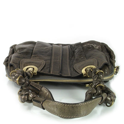 Chloe Leather Heloise Satchel Stone 5 of 8
