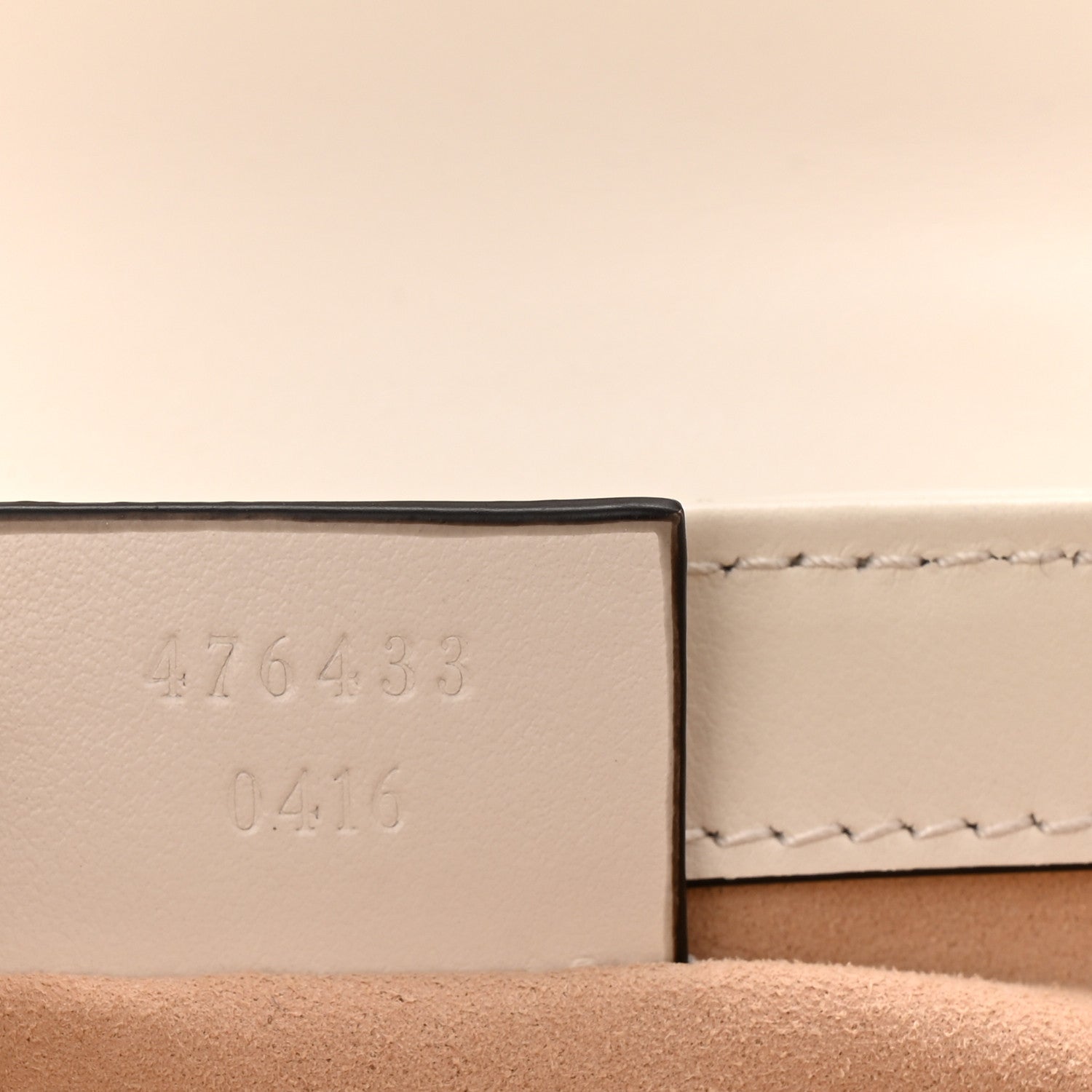 Gucci Calfskin Matelasse Aria Super Mini GG Marmont Shoulder Bag Mystic White 7 of 11