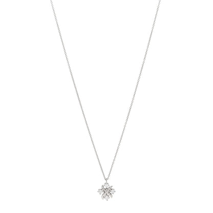 Tiffany Platinum Diamond Schlumberger Lynn Pendant Necklace 1 of 5