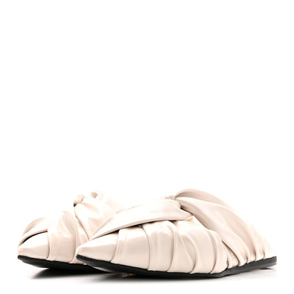 Givenchy Lambskin Show Twist Flat Mule Sandals 40 Ivory 4 of 12
