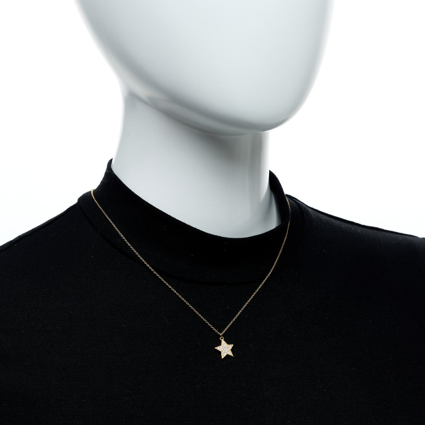 18K Yellow Gold Diamond Paloma Picasso Star Pendant Necklace
