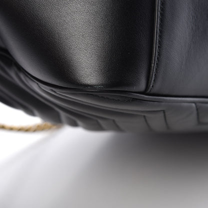 Gucci Calfskin Matelasse Large GG Marmont Shoulder Bag Black 10 of 13