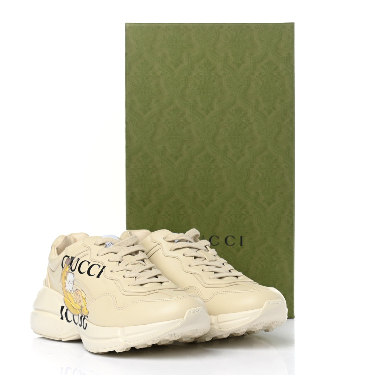 Gucci X BNF Demetra Bananya Womens Rhyton Sneakers 39 Ivory 9 of 9