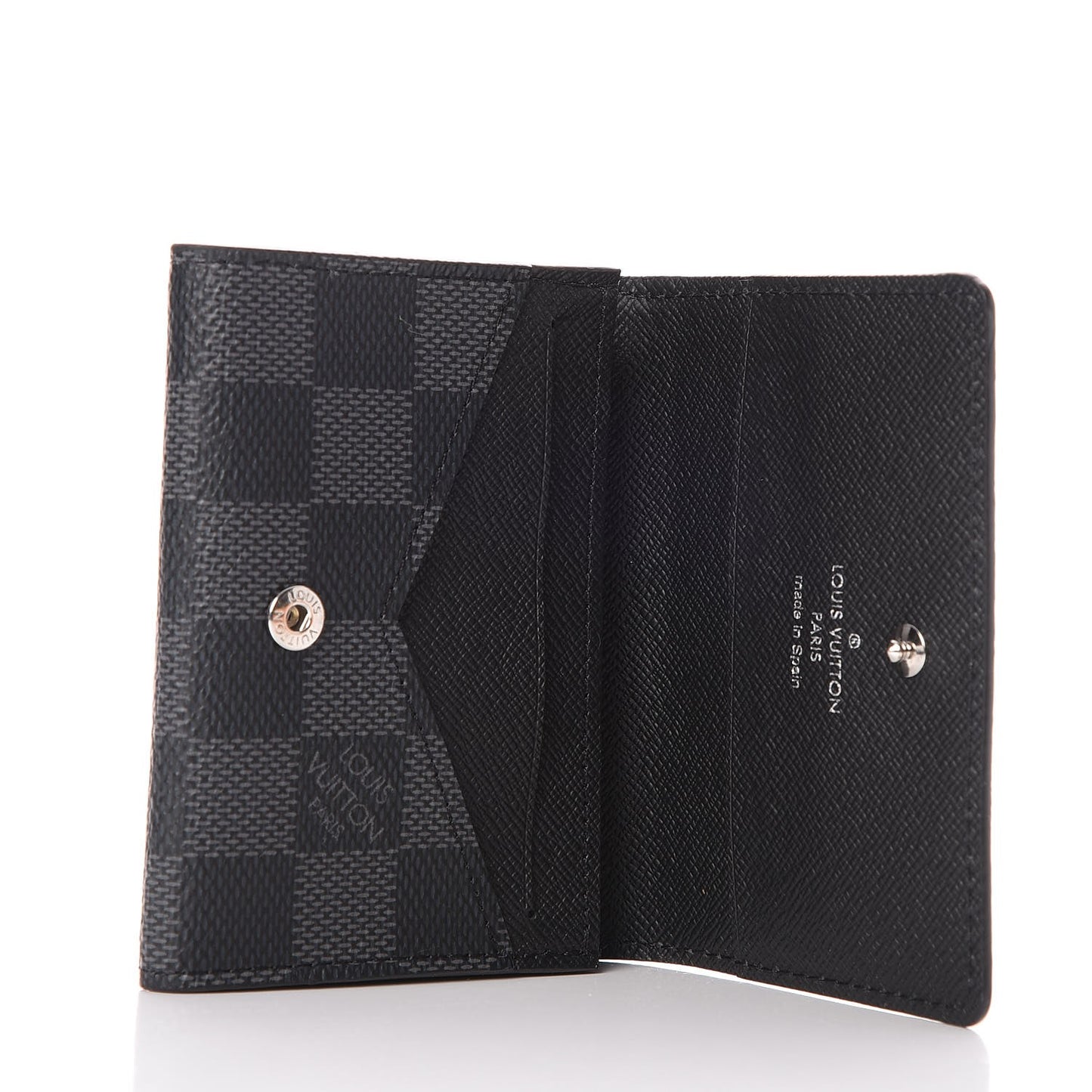 Damier Graphite Enveloppe Carte De Visite