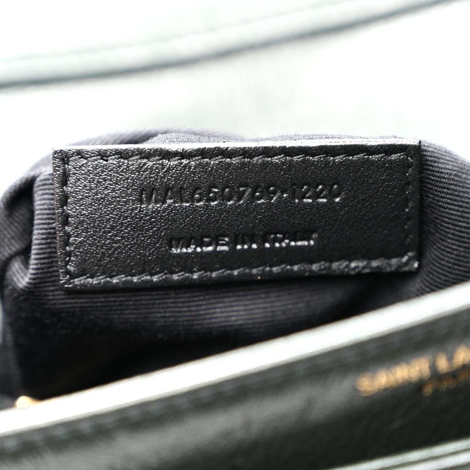 Saint Laurent Lambskin Quilted Mini Becky Chain Bag Vert Fonce 7 of 21