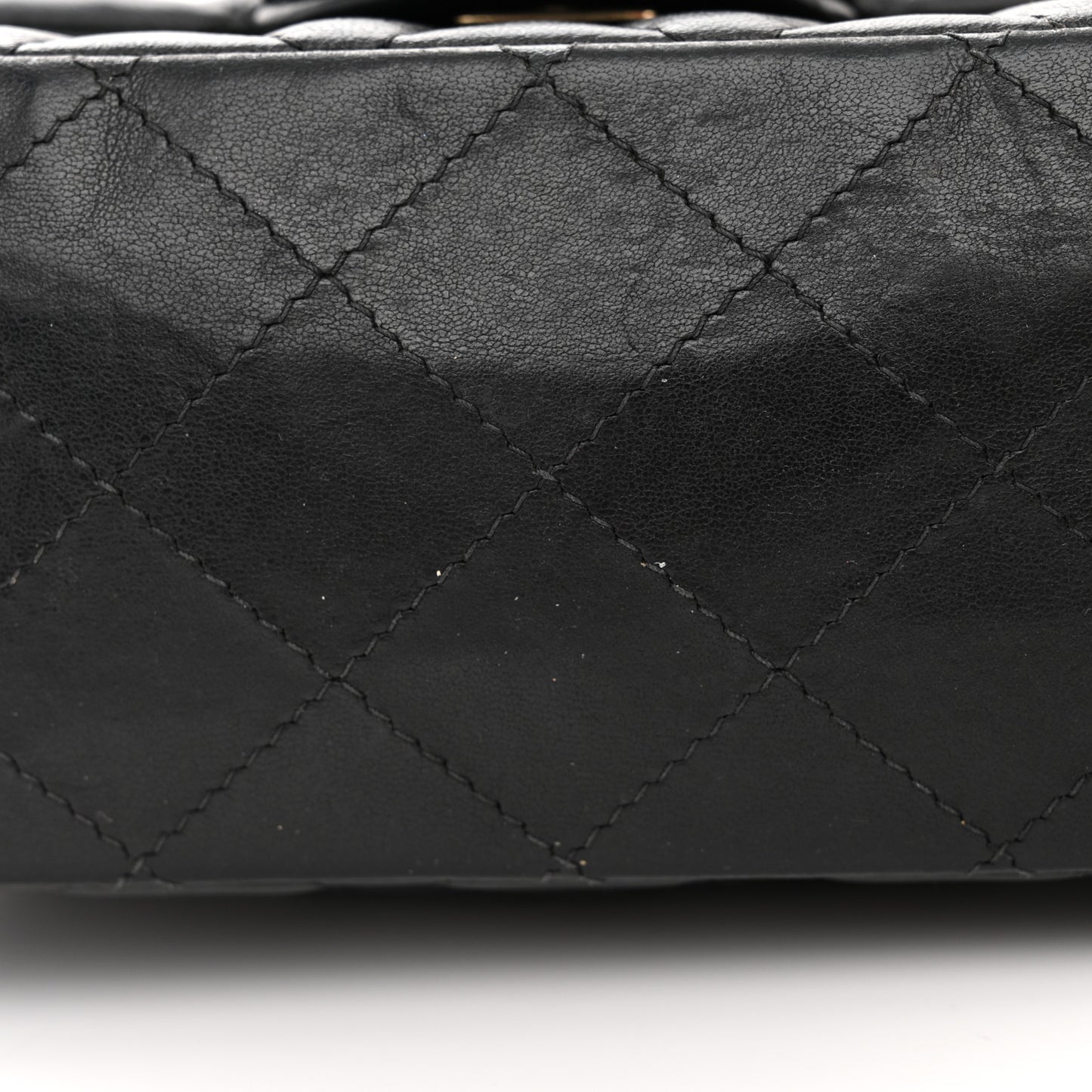 Lambskin Quilted Mini Square Flap Black