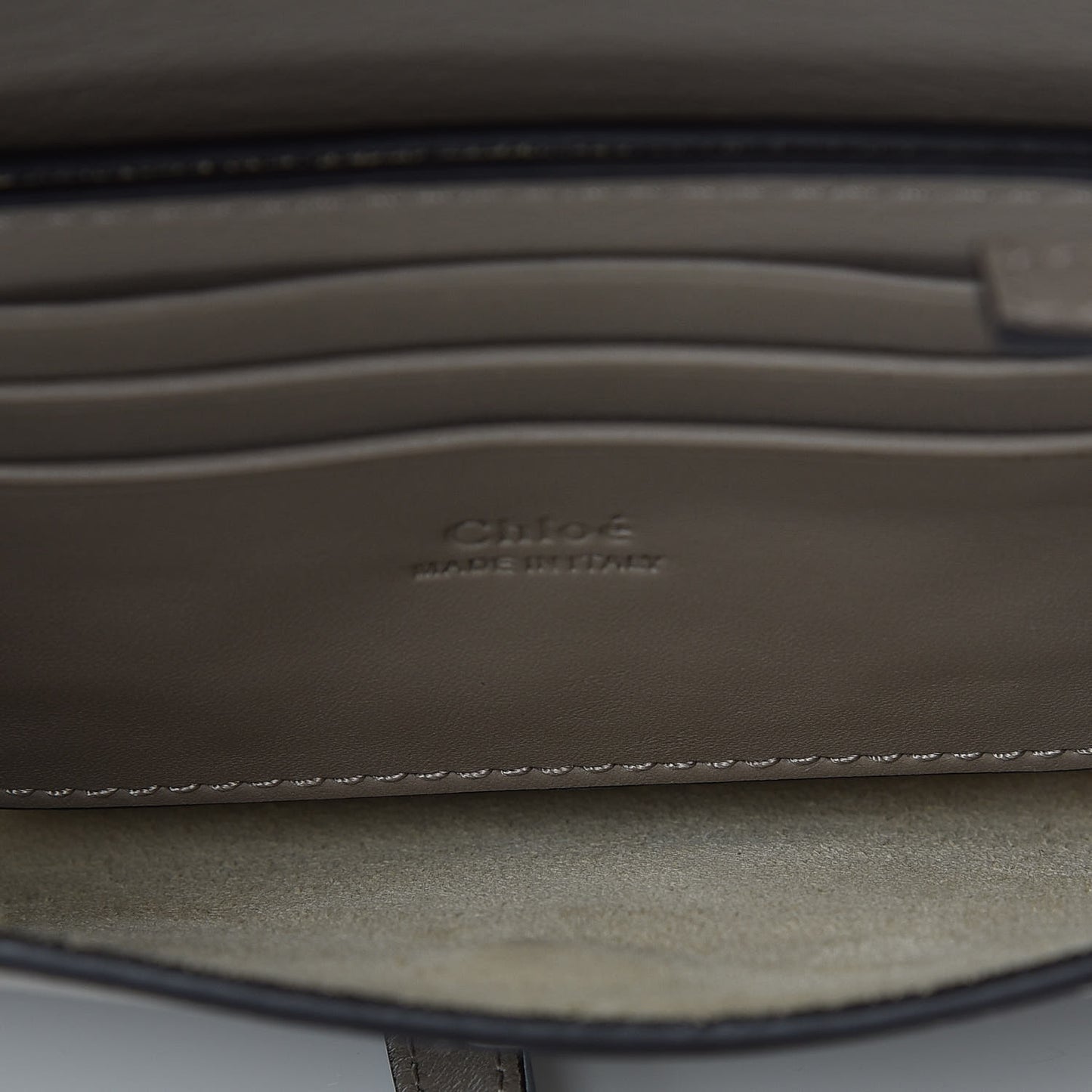 Suede Calfskin Mini Faye Shoulder Bag Motty Grey
