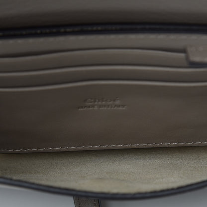 Chloe Suede Calfskin Mini Faye Shoulder Bag Motty Grey 5 of 11