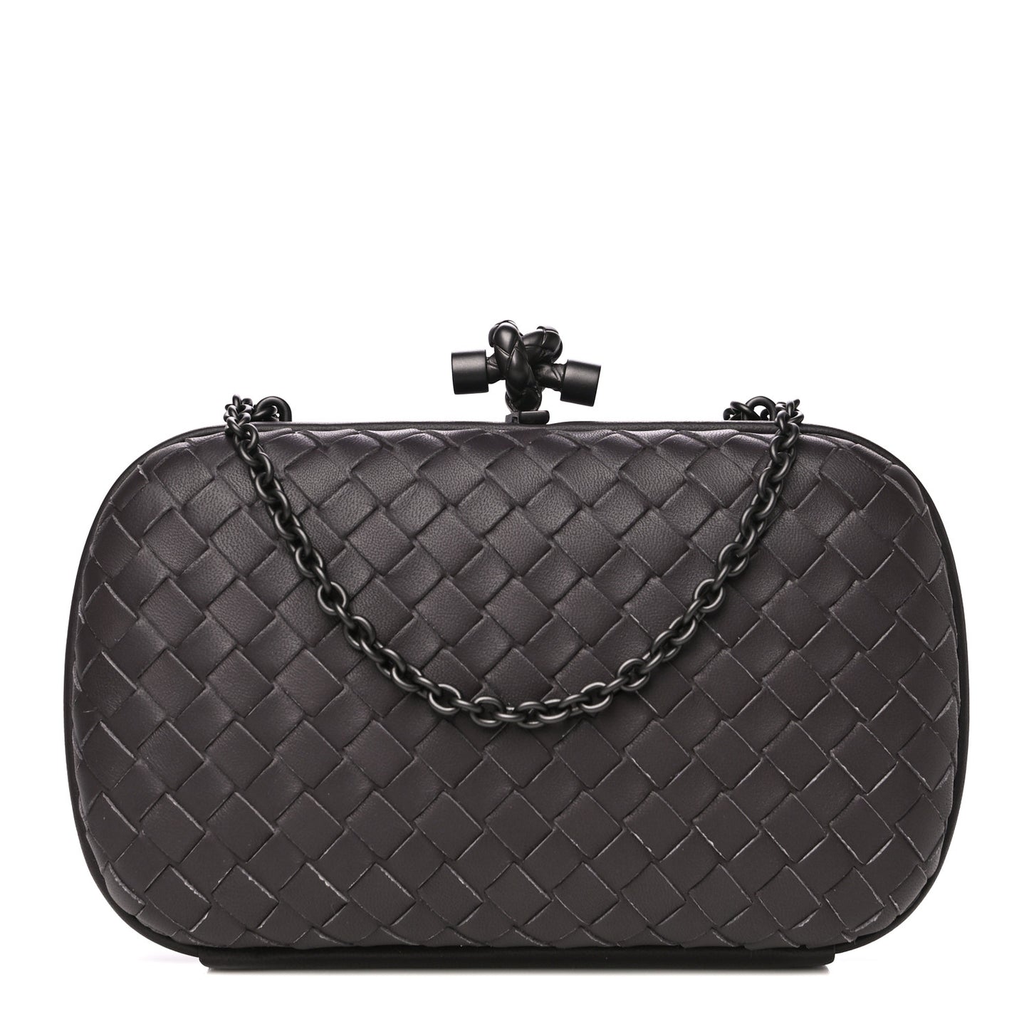 Nappa Intrecciato Chain Knot Clutch Quetsche