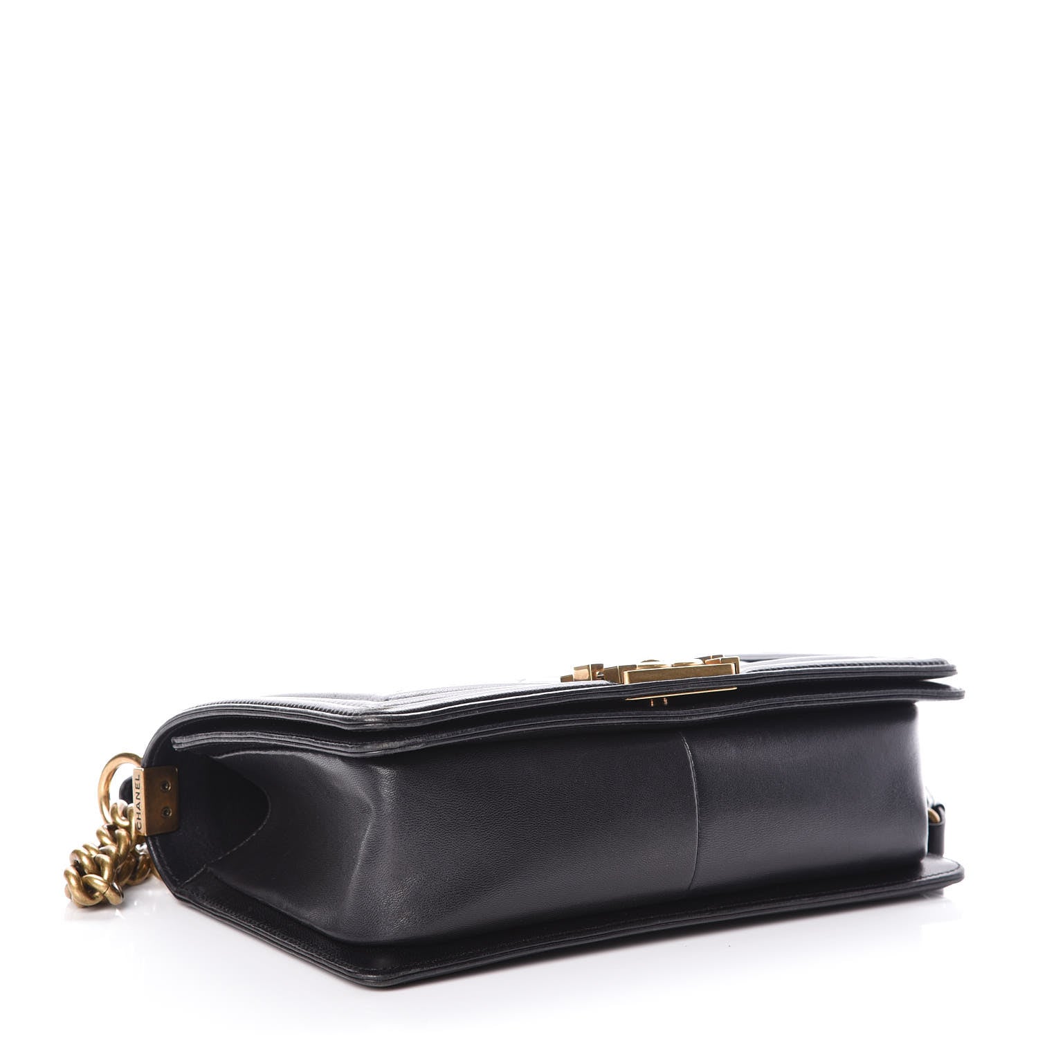 Chanel Lambskin Quilted Medium Boy Flap Pearly Black 4 of 10