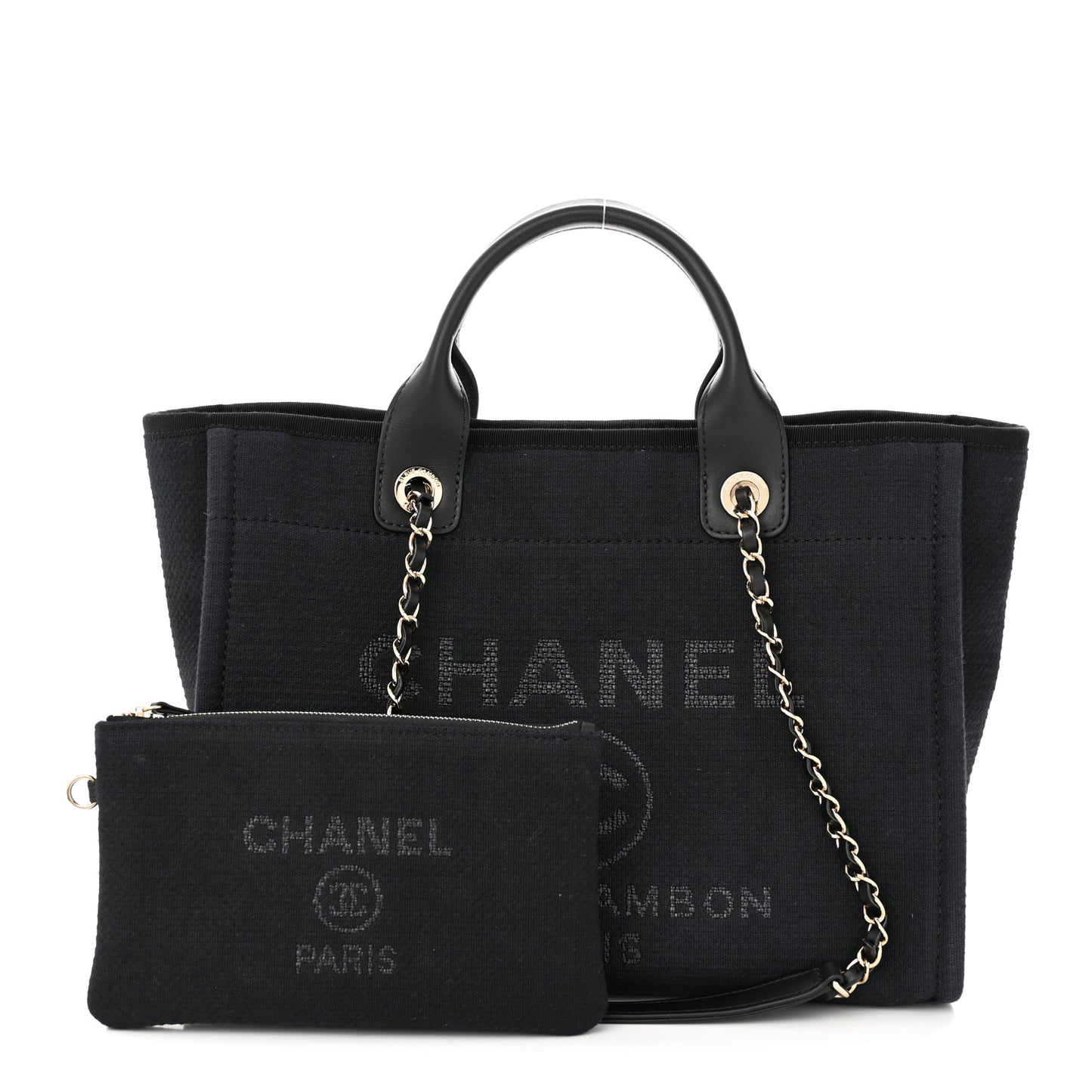 Mixed Fibers Small Deauville Tote Black