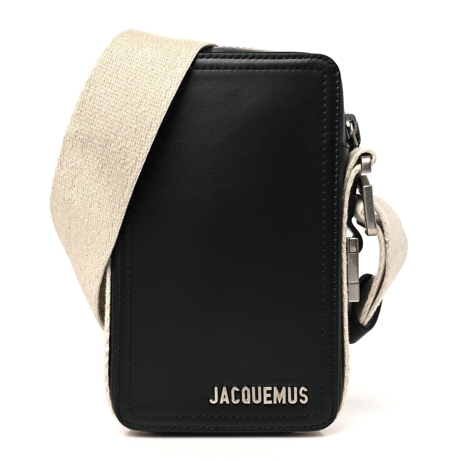 Jacquemus Smooth Calfskin Le Cuerda Vertical Black 1 of 9