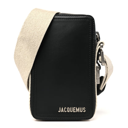Jacquemus Smooth Calfskin Le Cuerda Vertical Black 1 of 9