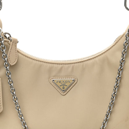 Prada Re-Nylon Saffiano Re-Edition 2005 Shoulder Bag Deserto 10 of 13