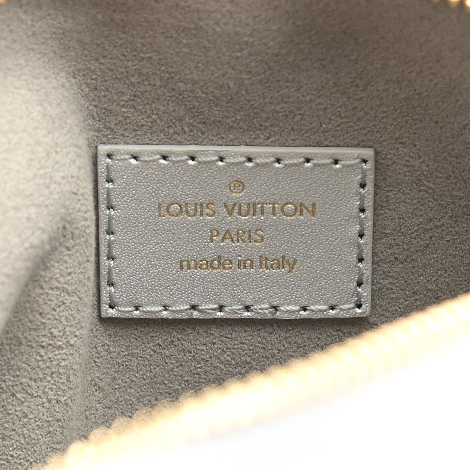 Louis Vuitton Lambskin Embossed Monogram Coussin BB Silver 7 of 10