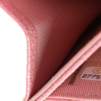 Chanel Iridescent Caviar Quilted Flap Card Holder Rose Pink 8 of 9