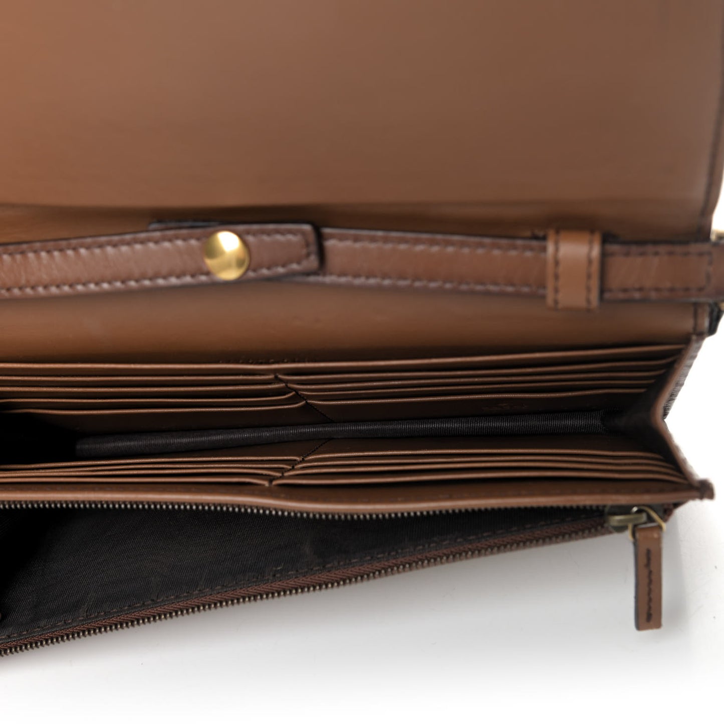 Monogram Lady Web Convertible Wallet Beige Cuir
