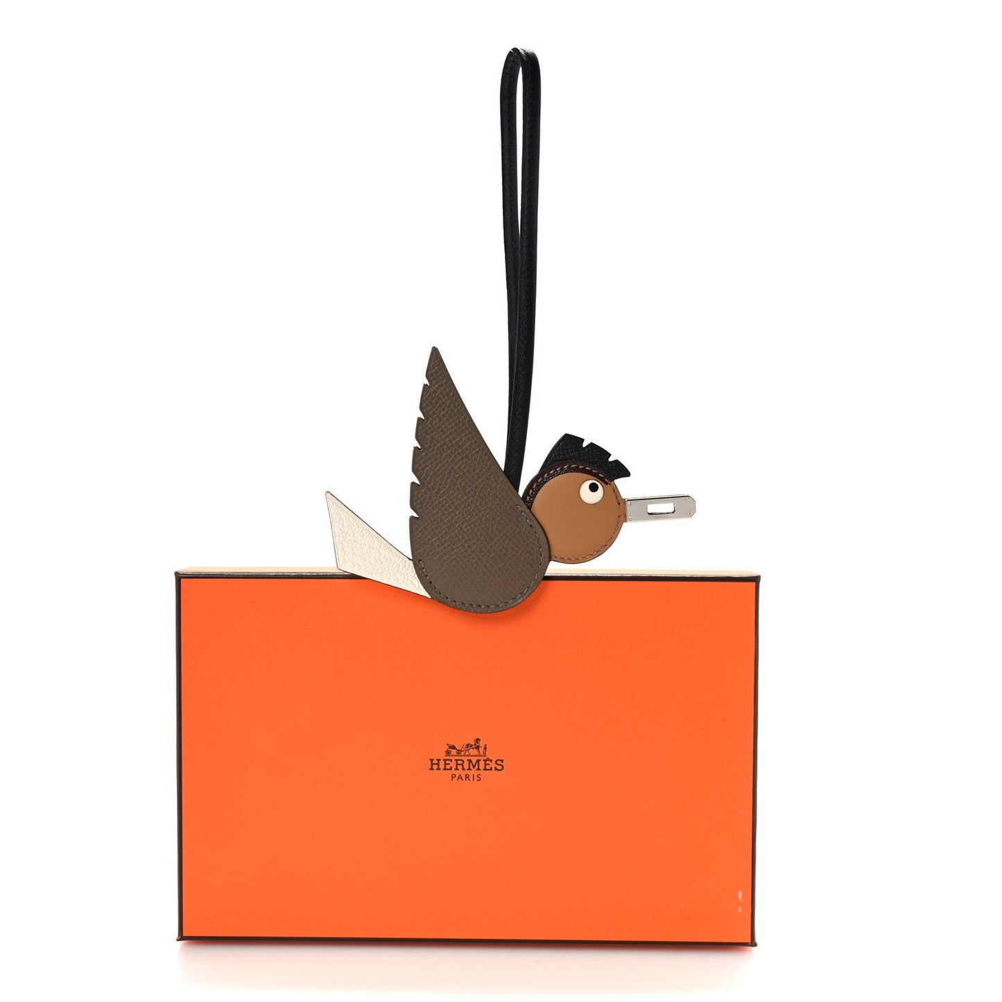 Epsom Swift Chevre Mysore Birdy Bag Charm Etoupe Nata Biscuit Rouge Sellier Black