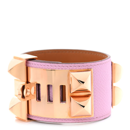Hermes Epsom Collier de Chien CDC Bracelet T2 Mauve Sylvestre 3 of 7