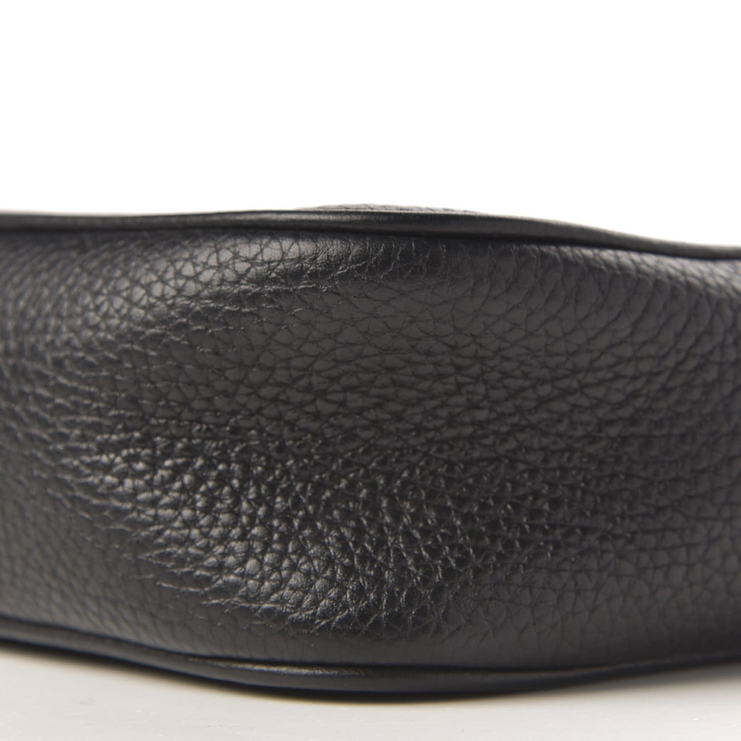 Pebbled Calfskin Mini Soho Disco Bag Black