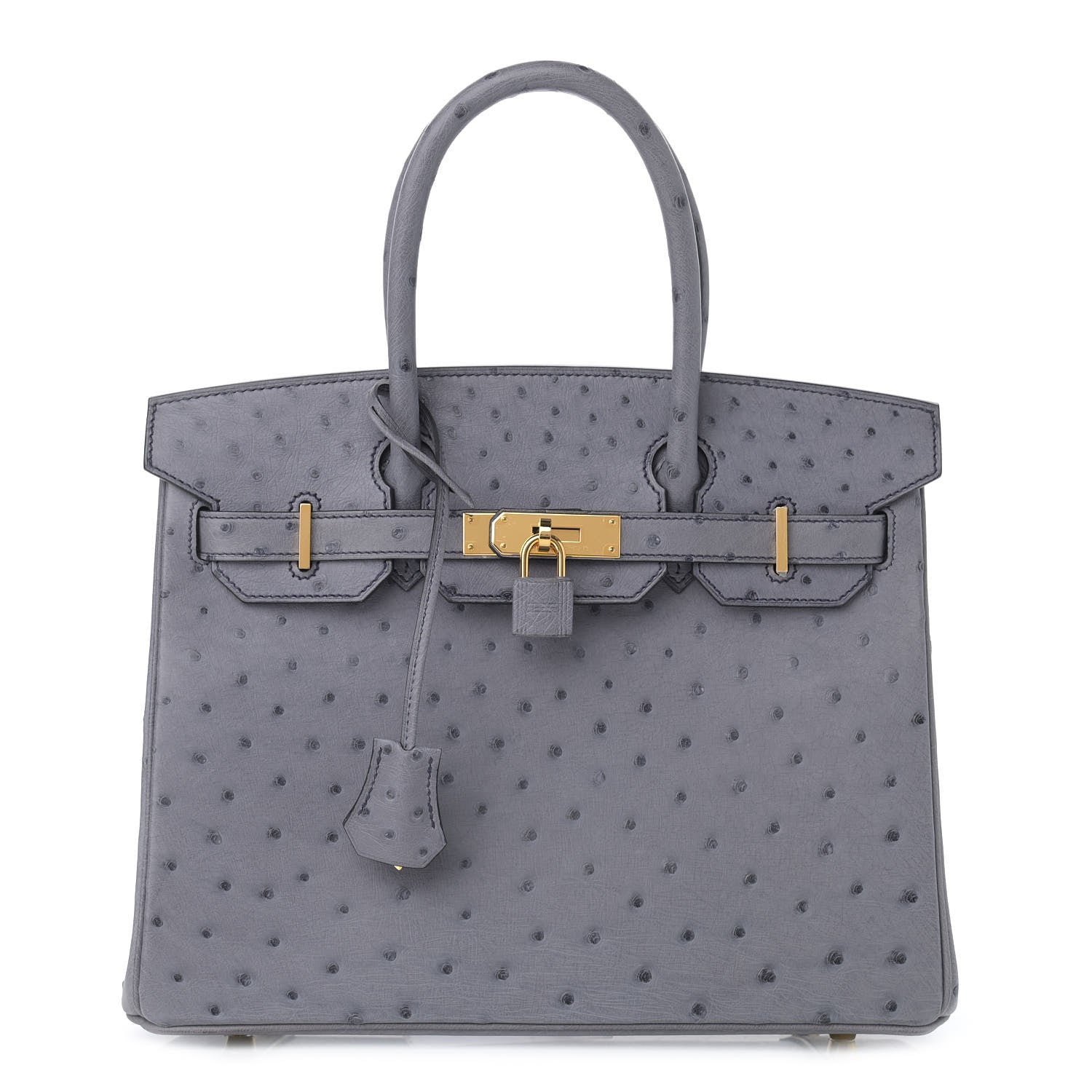 Hermes Ostrich Birkin 30 Gris Agate 1 of 13