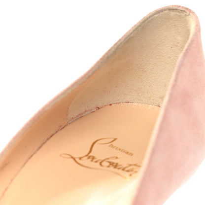 Christian Louboutin Suede Pigalle Follies 100 Pumps 37 Ronsard 9 of 10
