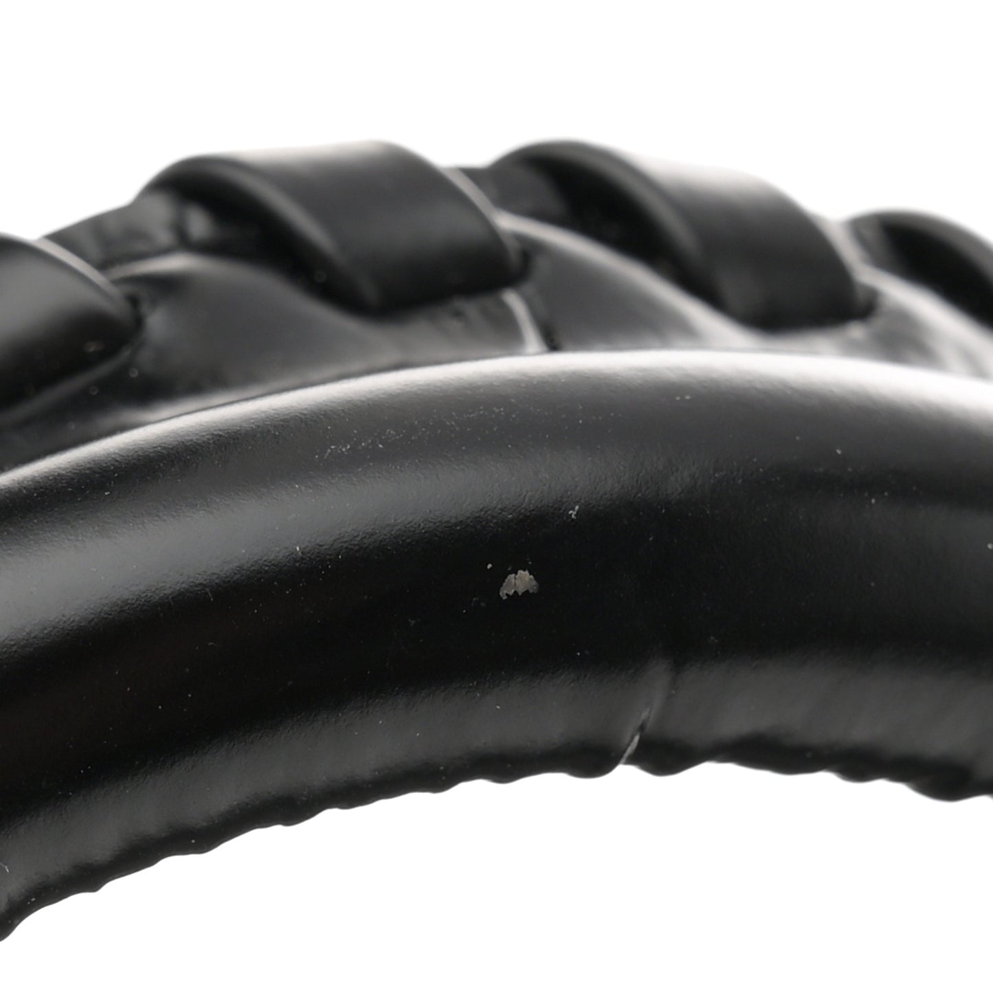 Semi Shiny Calfskin Crocodile Embossed Neo Classic Black Hardware Mini City Black