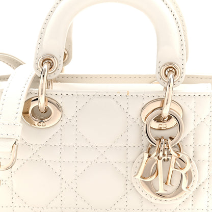 Christian Dior Lambskin Cannage Micro Lady D-Joy Latte 8 of 10