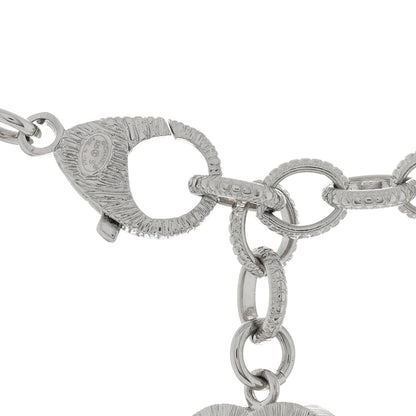 Chanel Pearl Crystal CC Choker Necklace Silver 4 of 4