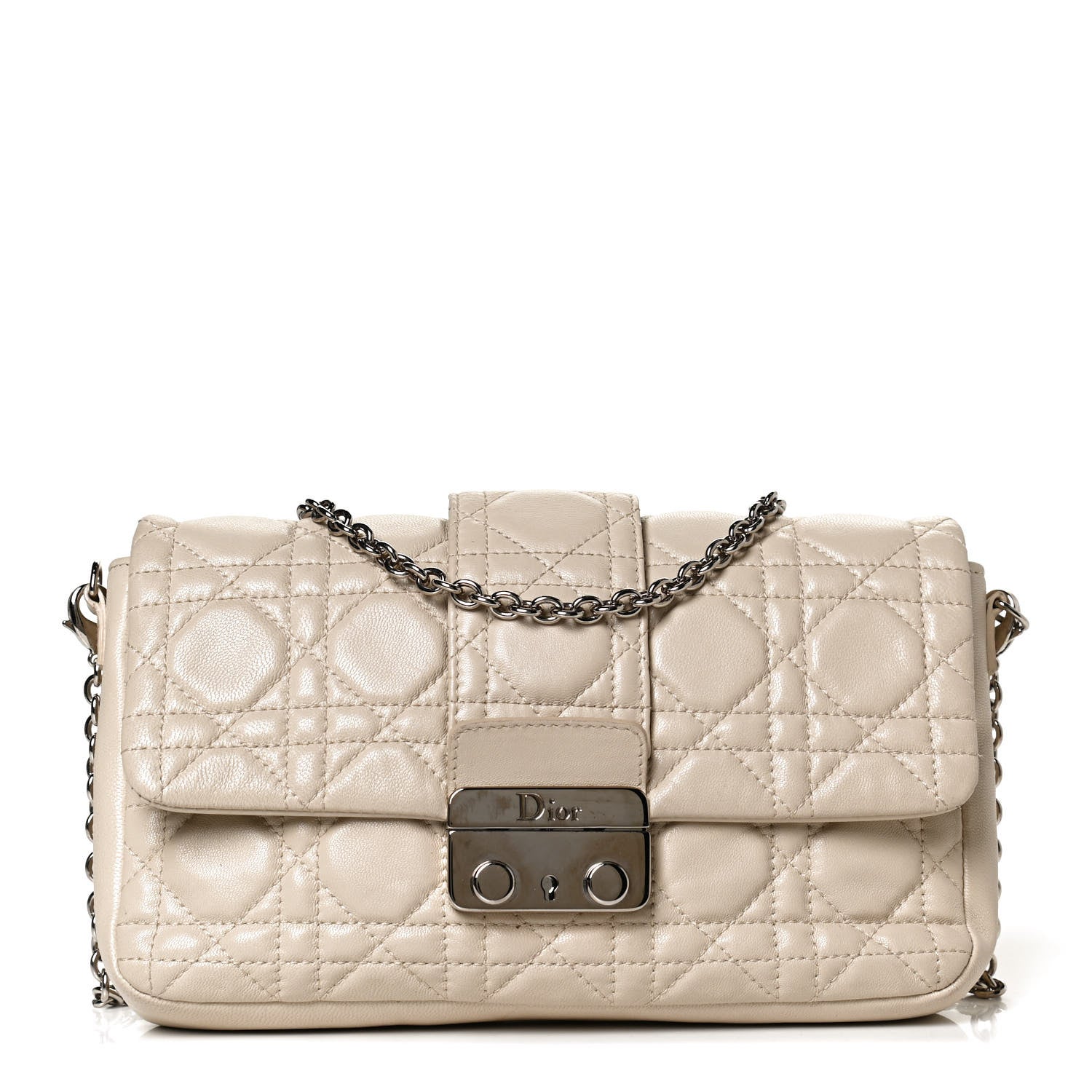 Christian Dior Lambskin Cannage Miss Dior Promenade Pouch Beige 1 of 11