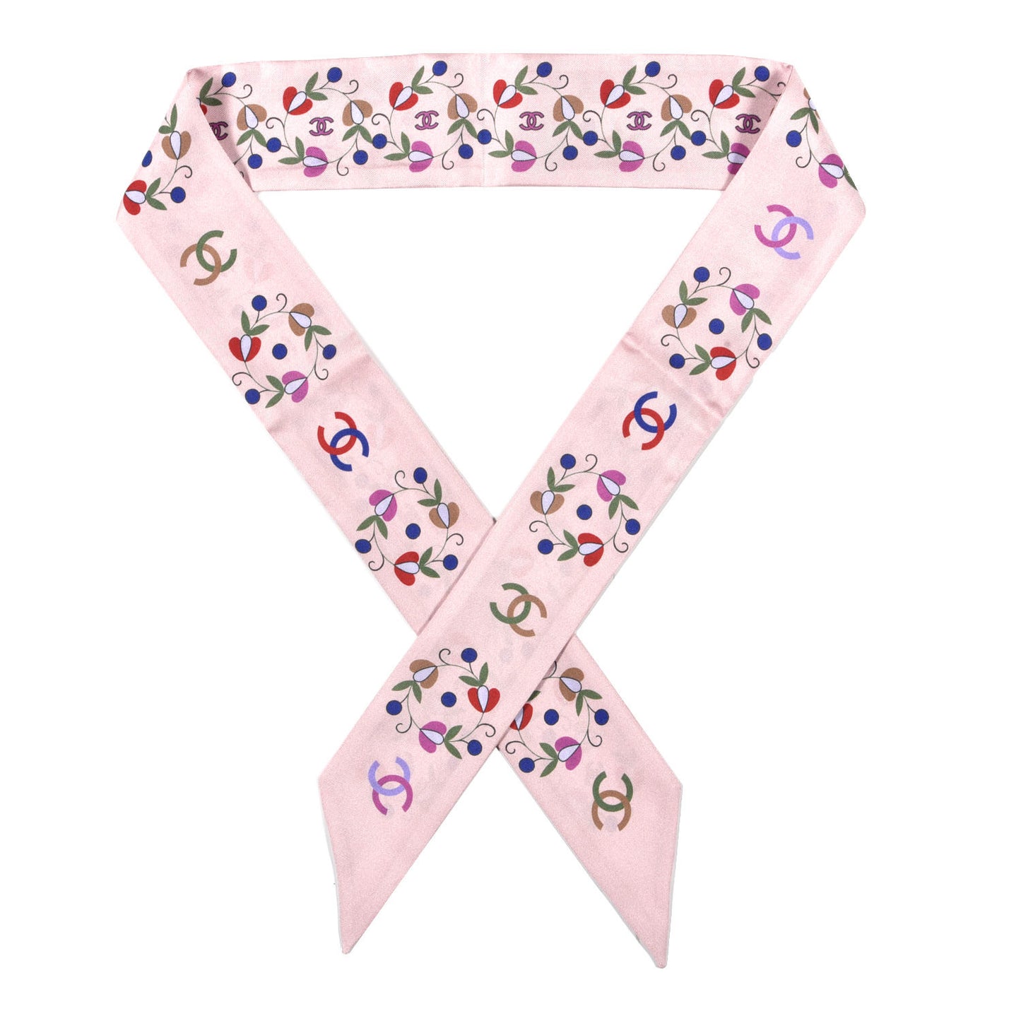 Silk CC Floral Slim Bandeau Pink