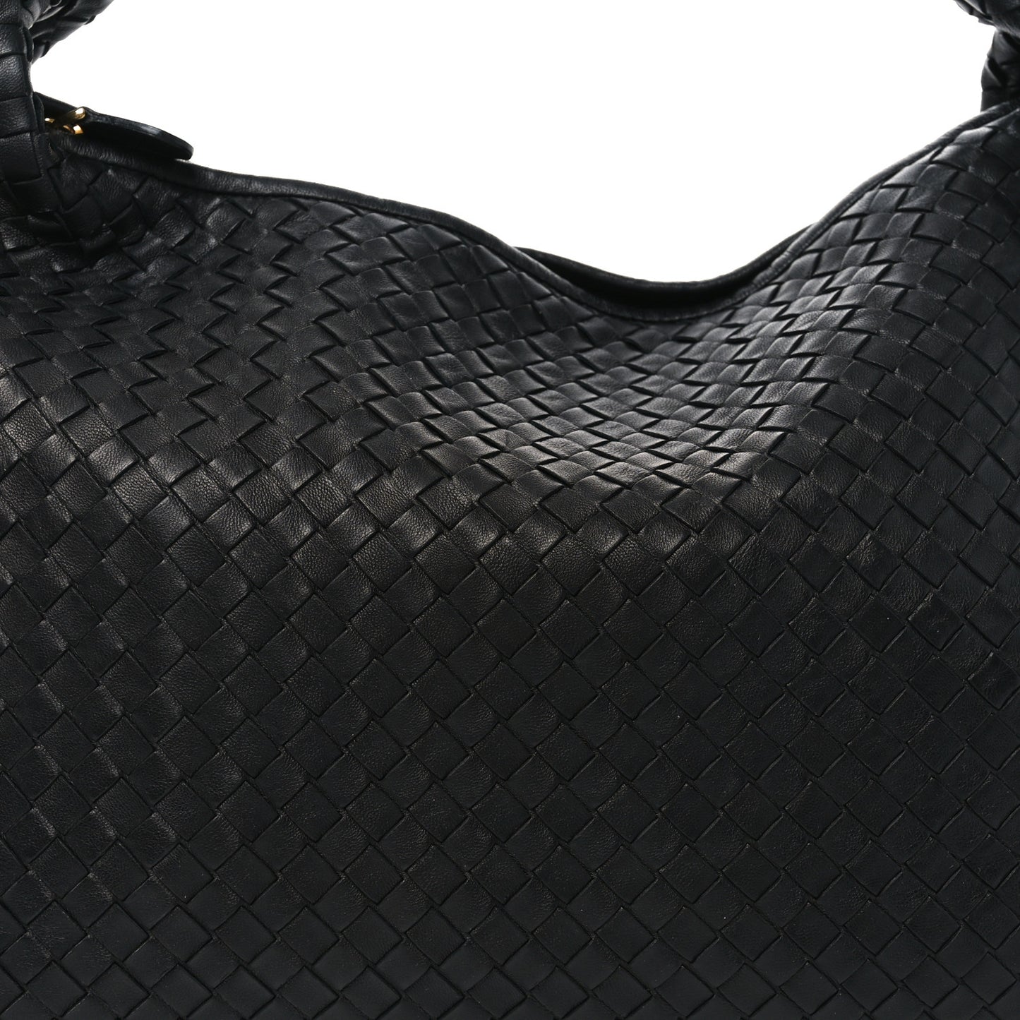 Nappa Intrecciato Large Veneta Hobo Black