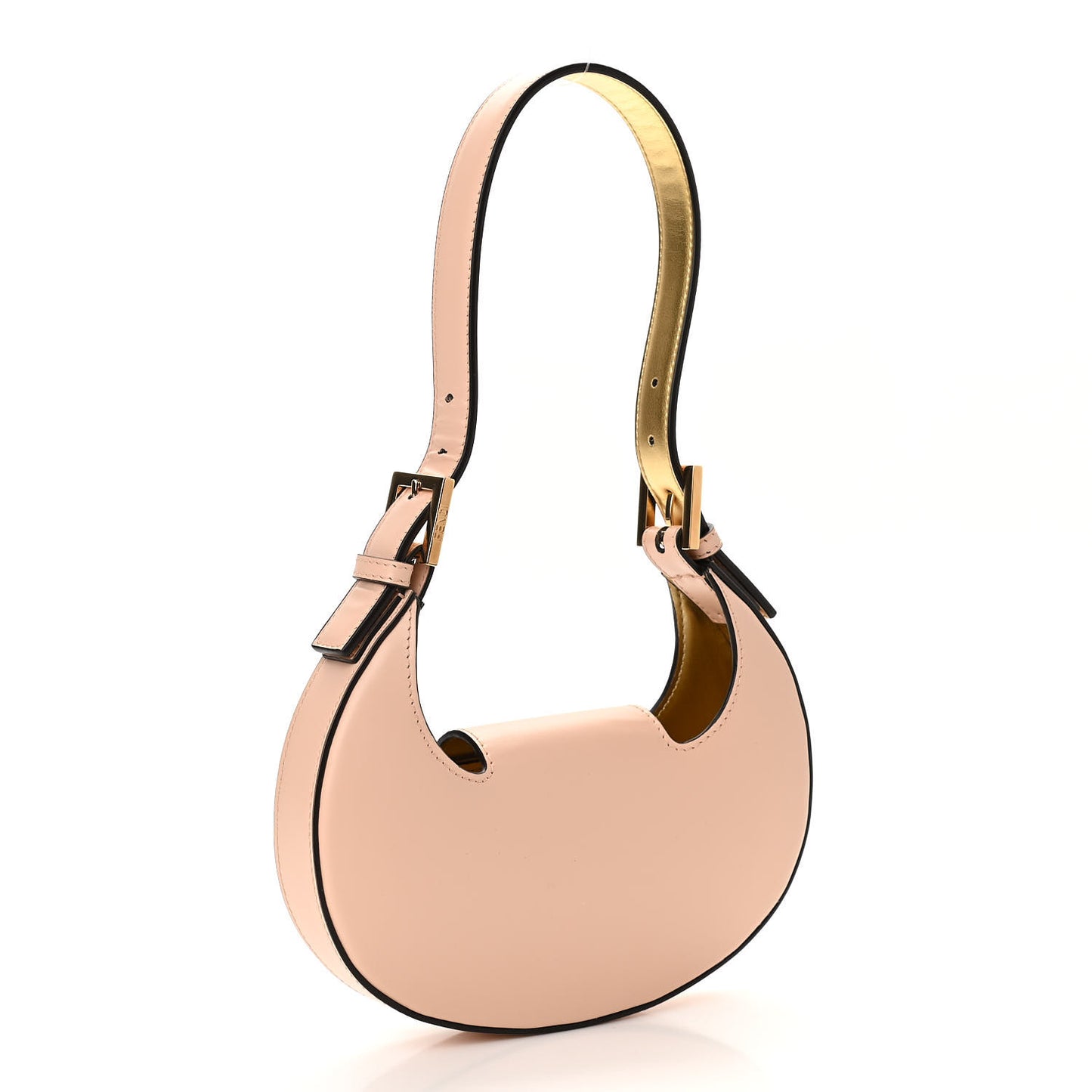 Vitello King Mini Cookie Hobo Bag Light Rose