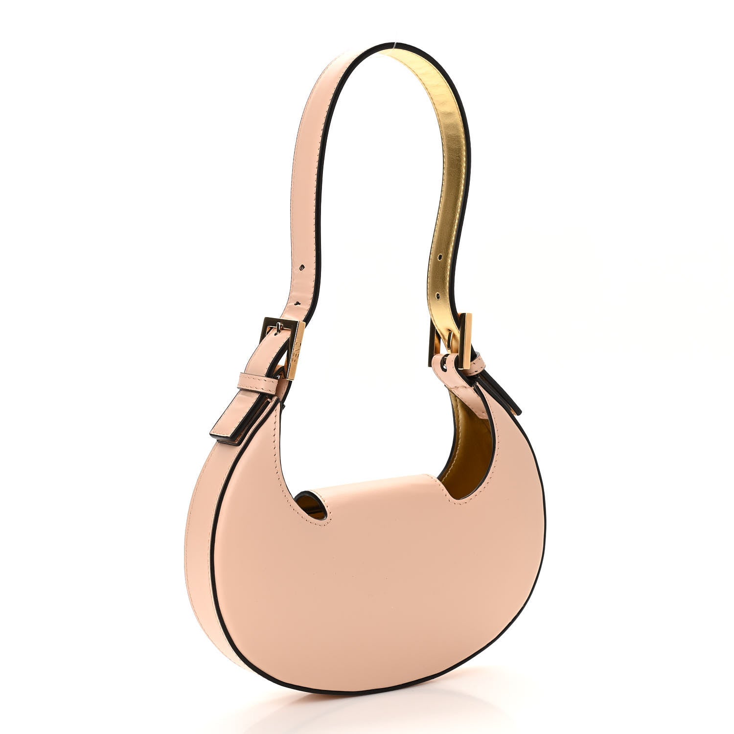 Fendi Vitello King Mini Cookie Hobo Bag Light Rose 3 of 9