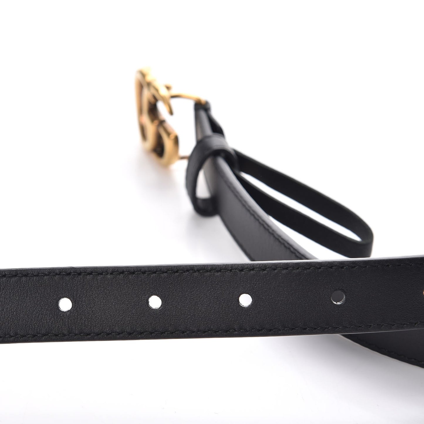 Calfskin Double G 20mm Belt 90 36 Black