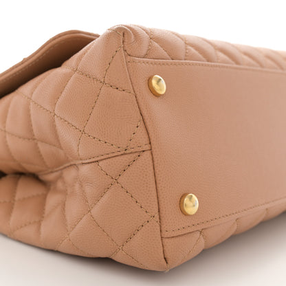 Chanel Caviar Quilted Small Coco Chain Handle Flap Brown 9 of 13