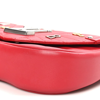 Louis Vuitton Calfskin Love Lock New Wave Chain PM Red 9 of 9