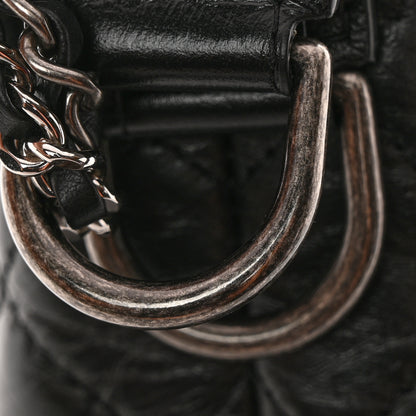 Chanel Aged Calfskin Quilted Small Gabrielle Hobo Black 14 of 14